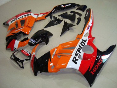 ABS Kit Carenatura CBR 600 F3 95-98 - Nero Arancia Repsol