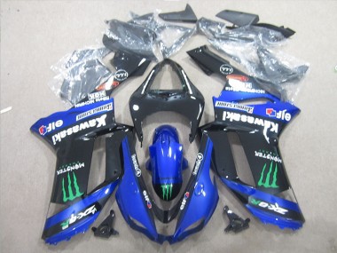ABS Kit Carenatura ZX6R 07-08 - Nero Blu Verde Monster
