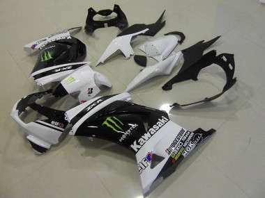 ABS Kits Carenatura ZX 250R 08-12 - Nero Bianco Monster