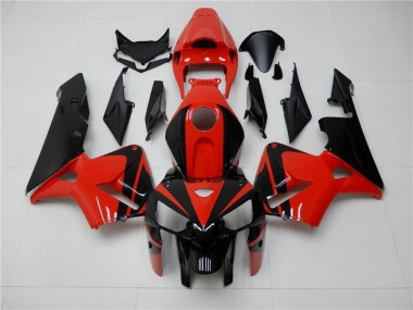 ABS Plastica CBR 600 RR 05-06 - Rosso Nero