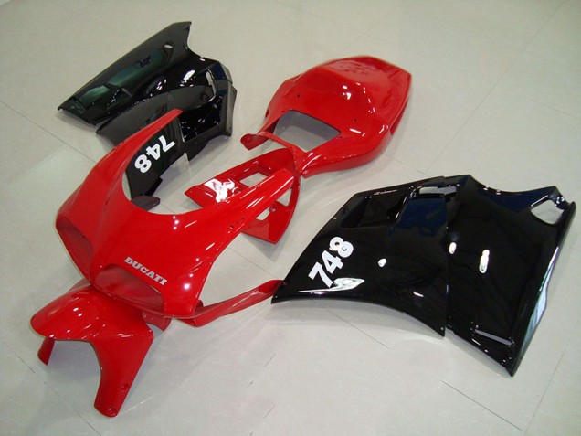 ABS Plastica & Carena Ducati 748 916 996 996S 93-05 - Rosso Nero ABS Plastica & Carena Ducati 748 916 996 996S 93-05 - Rosso Nero