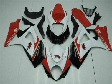 ABS Plastica & Carene GSXR 1000 K7 07-08 - Rosso Bianco