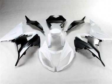 ABS Plastica & Carene ZX6R 13-18 - Bianco Nero