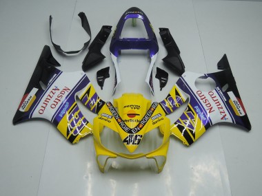 Carene CBR 600 F4i 01-03 - Giallo Bianco Nastro Azzurro