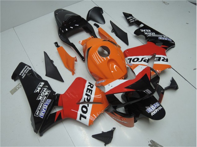 Carene CBR 600 RR 03-04 - Arancia Rosso Nero Repsol Carene CBR 600 RR 03-04 - Arancia Rosso Nero Repsol