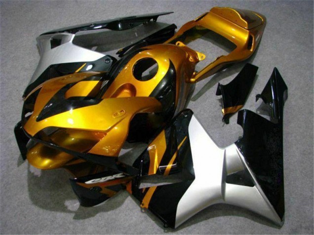 Carene CBR 600 RR 03-04 - Oro Argento Nero Carene CBR 600 RR 03-04 - Oro Argento Nero