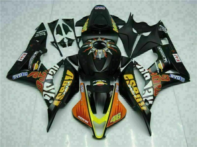 Carene CBR 600 RR 07-08 - Nero Giallo Repsol 46 Carene CBR 600 RR 07-08 - Nero Giallo Repsol 46