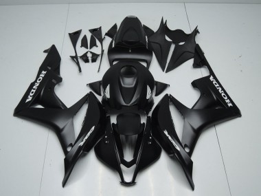 Carene CBR 600 RR 07-08 - Nero Opaco con Bianco Adesivo