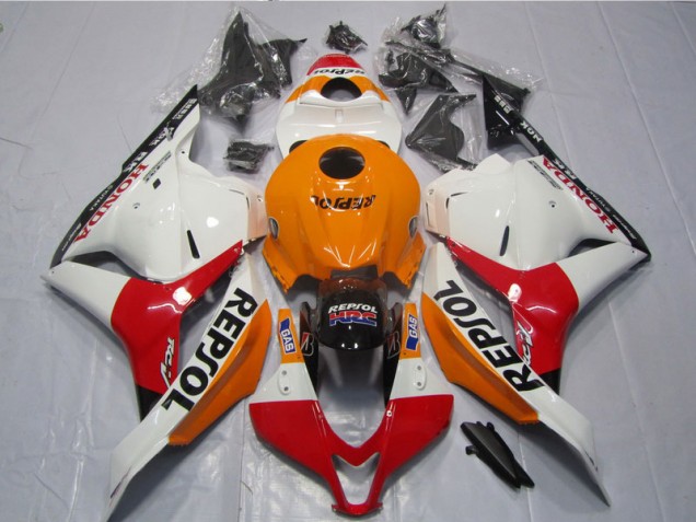 Carene CBR 600 RR 09-12 - Bianco Arancia Nero Repsol Carene CBR 600 RR 09-12 - Bianco Arancia Nero Repsol