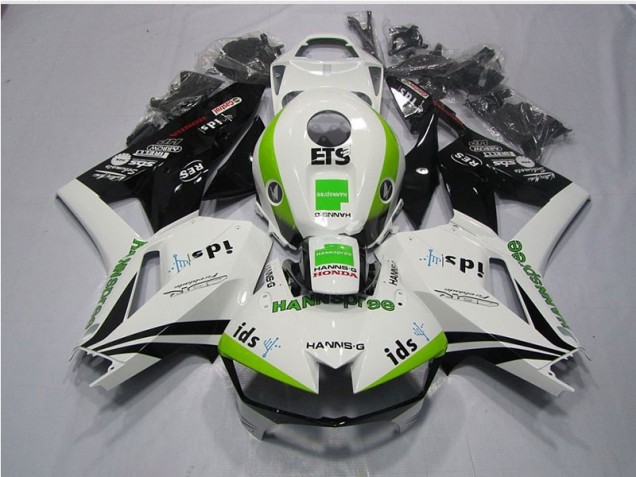 Carene CBR 600 RR 13-21 - Bianco Verde Hannspree ETS Carene CBR 600 RR 13-21 - Bianco Verde Hannspree ETS