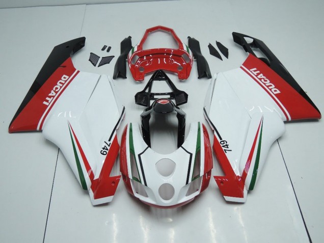 Carene Ducati 749 999 03-04 - Bianco Rosso con Coda Open Carene Ducati 749 999 03-04 - Bianco Rosso con Coda Open