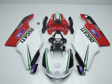 Carene Ducati 749 999 05-06 - Bianco Rosso Enel