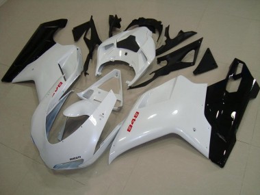 Carene Ducati 848 1098 1198 07-14 - Bianco Perla Nero