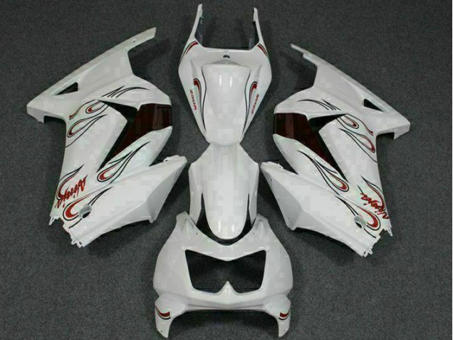 Carene EX250 08-12 - Bianco Rosso Carene EX250 08-12 - Bianco Rosso