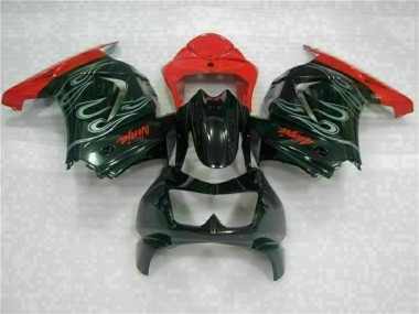 Carene EX250 08-12 - Nero Rosso Ninja