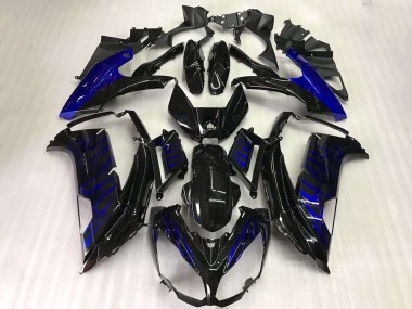 Carene EX650 12-16 - Nero Blu Fiamma