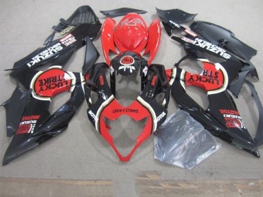 Carene GSXR 1000 K5 05-06 - Nero Lucky Strike Rosso Motul