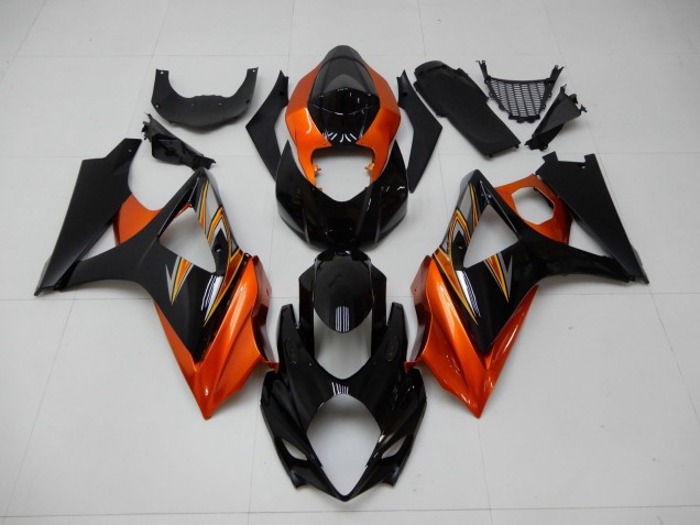 Carene GSXR 1000 K7 07-08 - Arancia Nero Carene GSXR 1000 K7 07-08 - Arancia Nero
