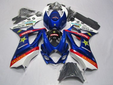 Carene GSXR 1000 K7 07-08 - Blu Rosso Rockstar