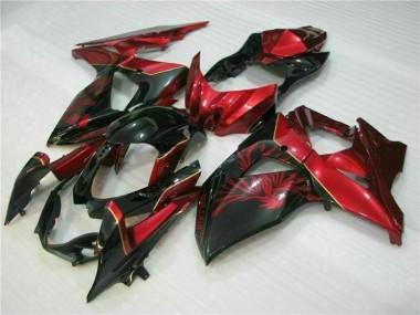 Carene GSXR 1000 K9 09-16 - Rosso Fiamma Nero