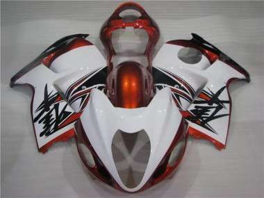 Carene GSXR 1300 Hayabusa 96-07 - Arancia Bianco Nero