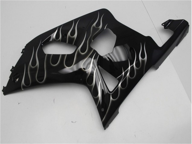 Carene GSXR 600 / 750 K1 K2 K3 01-03 - Nero Bianco Fiamma