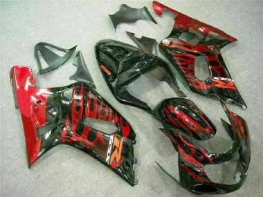 Carene GSXR 600 / 750 K1 K2 K3 01-03 - Rosso Nero