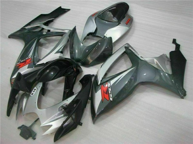 Carene GSXR 600 / 750 K6 06-07 - Argento Nero Carene GSXR 600 / 750 K6 06-07 - Argento Nero