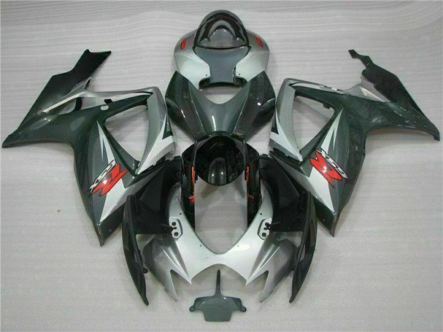 Carene GSXR 600 / 750 K6 06-07 - Argento Nero Carene GSXR 600 / 750 K6 06-07 - Argento Nero