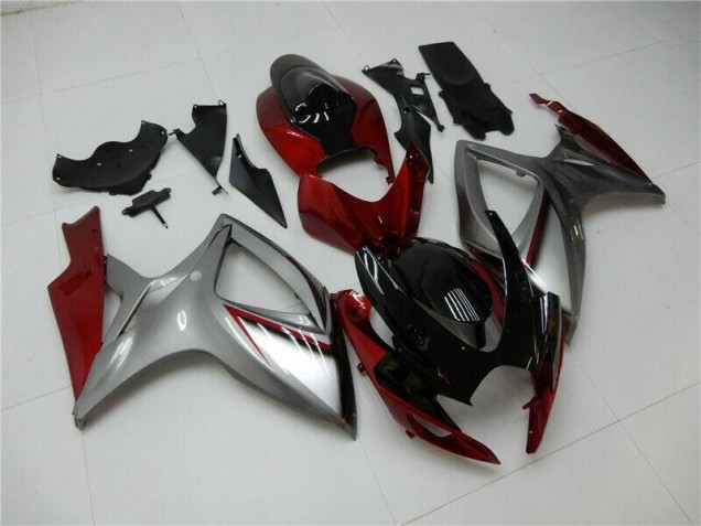Carene GSXR 600 / 750 K6 06-07 - Rosso Argento