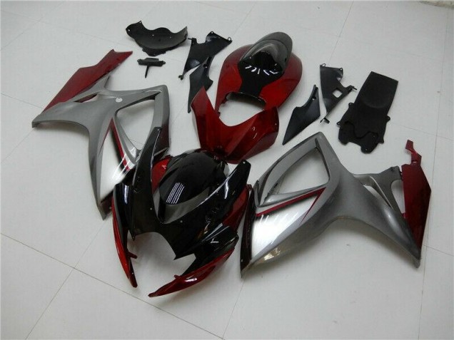 Carene GSXR 600 / 750 K6 06-07 - Rosso Argento