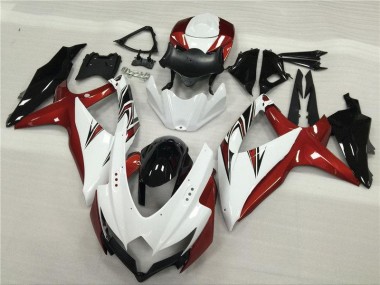 Carene GSXR 600 / 750 K8 08-10 - Bianco Rosso Nero