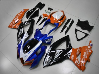 Carene GSXR 600 / 750 K8 08-10 - Blu Arancia
