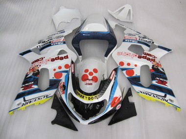 Carene GSXR 600 K1 K2 K3 01-03 - Bianco Blu Dark Dog