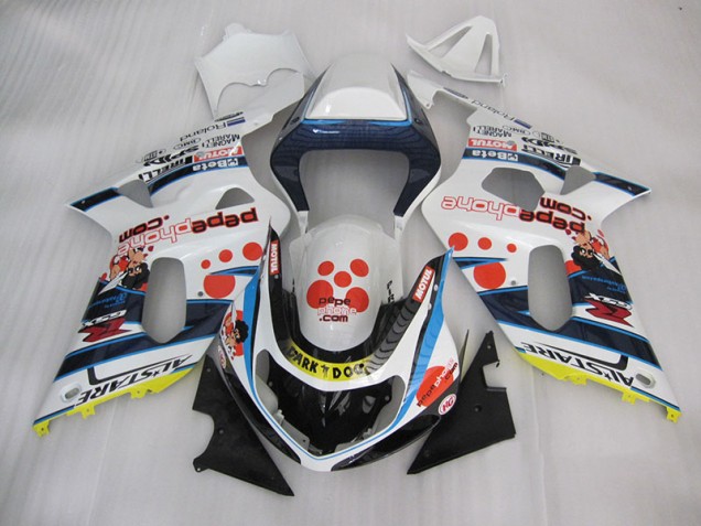 Carene GSXR 600 K1 K2 K3 01-03 - Bianco Blu Dark Dog Carene GSXR 600 K1 K2 K3 01-03 - Bianco Blu Dark Dog