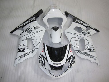 Carene GSXR 600 K1 K2 K3 01-03 - Bianco Nero Corona Extra