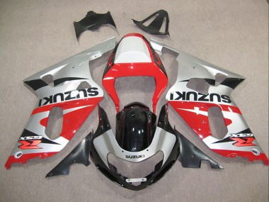 Carene GSXR 600 K1 K2 K3 01-03 - Rosso Argento