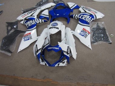 Carene GSXR 600 K11 11-24 - Blu Bianco Lucky Strike Motul