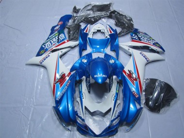 Carene GSXR 600 K11 11-24 - Blu Bianco
