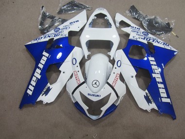 Carene GSXR 600 K4 04-05 - Bianco Blu Motul