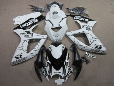 Carene GSXR 600 K6 06-07 - Bianco Nero Corona Extra