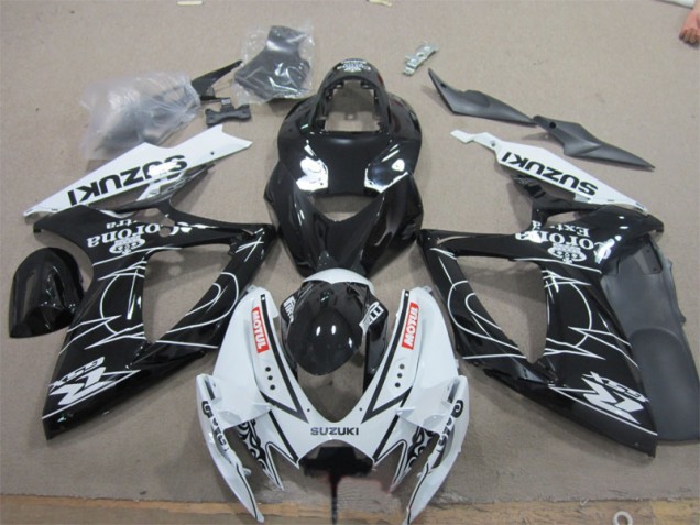 Carene GSXR 600 K6 06-07 - Nero Bianco Corona Extra Motul Carene GSXR 600 K6 06-07 - Nero Bianco Corona Extra Motul