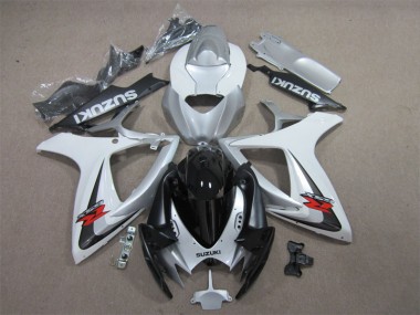 Carene GSXR 600 K6 06-07 - Nero Bianco
