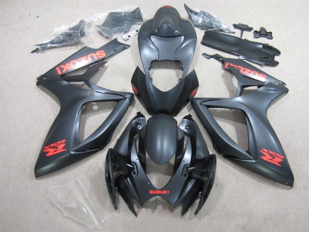 Carene GSXR 600 K6 06-07 - Nero Rosso Decal Carene GSXR 600 K6 06-07 - Nero Rosso Decal