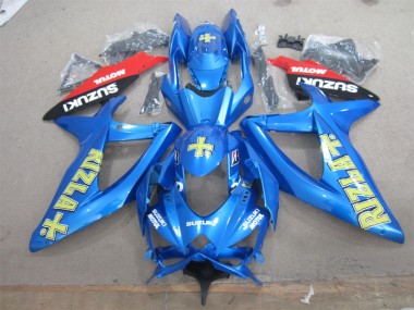 Carene GSXR 600 K8 08-10 - Blu Giallo Rizla Bianco Motul
