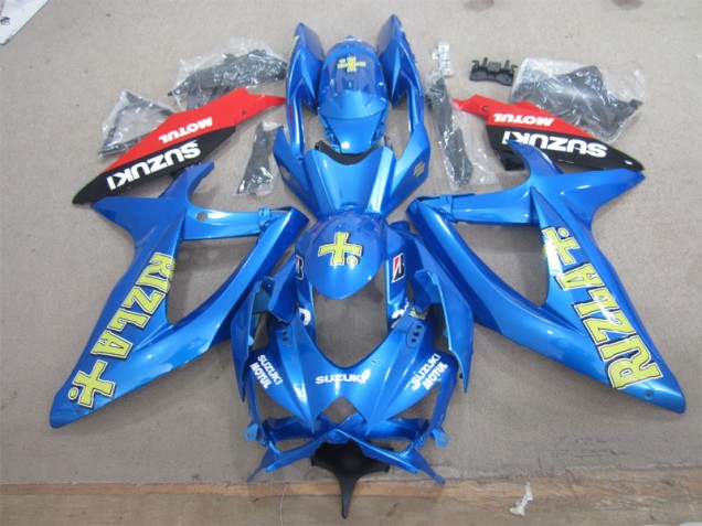 Carene GSXR 600 K8 08-10 - Blu Giallo Rizla Bianco Motul Carene GSXR 600 K8 08-10 - Blu Giallo Rizla Bianco Motul