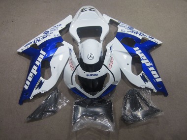 Carene GSXR 750 K1 K2 K3 01-03 - Bianco Blu Motul