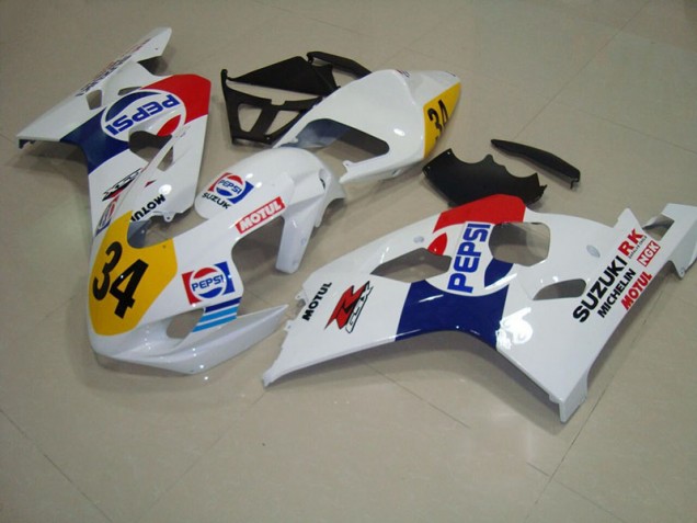Carene GSXR 750 K4 04-05 - Bianco Blu Pepsi 34 Carene GSXR 750 K4 04-05 - Bianco Blu Pepsi 34