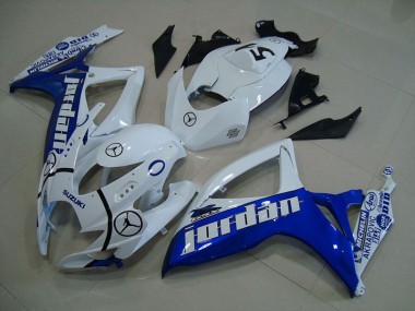 Carene GSXR 750 K6 06-07 - Blu Bianco Jordan
