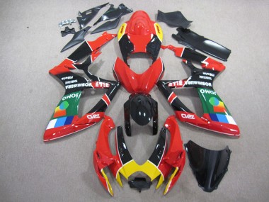 Carene GSXR 750 K6 06-07 - Rosso Nero Verde